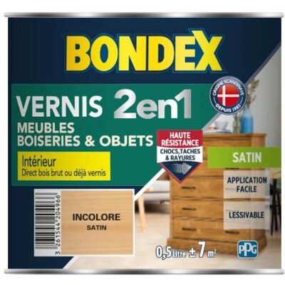 Vernis de protection bois Satin - Finition pour bois - Publicité Vernis de protection bois Satin - Finition pour bois - Publicité