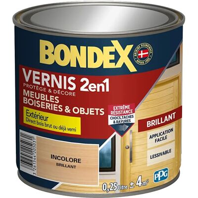 Vernis Bois Transparent Brillant Bondex - Vernis Protecteur - Publicité Vernis Bois Transparent Brillant Bondex - Vernis Protecteur - Publicité