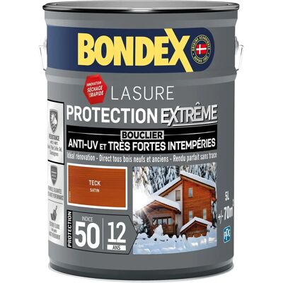 Lazura legno teak Bondex - Protezione estrema 12 anni 5L Lazura legno teak Bondex - Protezione estrema 12 anni 5L