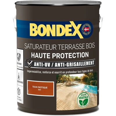BONDEX Protector de Madera Teca - Mate - 5L - Protector de Madera BONDEX Protector de Madera Teca - Mate - 5L - Protector de Madera