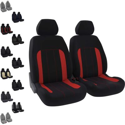 Fundas de Asiento DBS - 2 Delanteros - Rojo - Universales Fundas de Asiento DBS - 2 Delanteros - Rojo - Universales