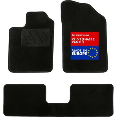 DBS - Clio 2 - 3 pièces - Star - Tapis de voiture - Publicité DBS - Clio 2 - 3 pièces - Star - Tapis de voiture - Publicité