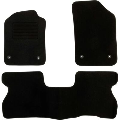Alfombrillas a Medida para Renault Kangoo - 3 Piezas - Velour - Antideslizante Alfombrillas a Medida para Renault Kangoo - 3 Piezas - Velour - Antideslizante