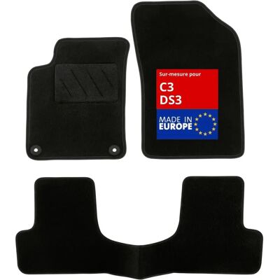 Alfombrillas para Coche DBS para Citroën C3 y DS3 - Modelo Star Alfombrillas para Coche DBS para Citroën C3 y DS3 - Modelo Star