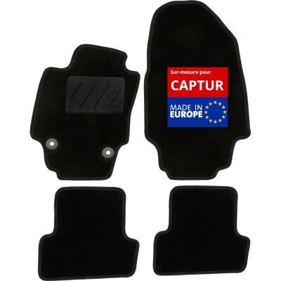 Tapis de Voiture DBS - Sur Mesure pour Renault Captur - 4 Pièces - Modèle One - Publicité Tapis de Voiture DBS - Sur Mesure pour Renault Captur - 4 Pièces - Modèle One - Publicité