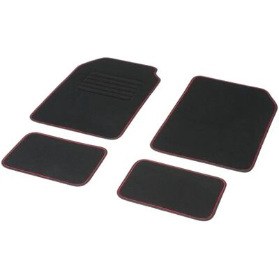 Tapetes de Carro DBS - Conjunto de 4, Vermelho, Universal Tapetes de Carro DBS - Conjunto de 4, Vermelho, Universal
