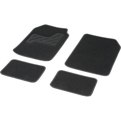 DBS Tapis de Voiture Kit Complet Avant et Arrière - Noir - Publicité DBS Tapis de Voiture Kit Complet Avant et Arrière - Noir - Publicité