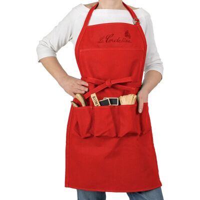 LA CORDELINE Baumwoll-Garten-Grembiule - 5 Taschen - Papavero LA CORDELINE Baumwoll-Garten-Grembiule - 5 Taschen - Papavero