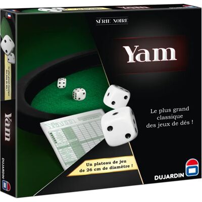 Dujardin Vita Serie Noire Tärningsspel - Klassiskt tärningsspel med velourbana Dujardin Vita Serie Noire Tärningsspel - Klassiskt tärningsspel med velourbana