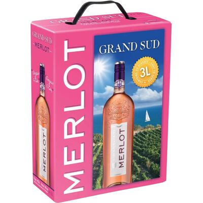 Grand Sud Merlot Rosé Wein - Rosé, 3L, Languedoc-Roussillon Grand Sud Merlot Rosé Wein - Rosé, 3L, Languedoc-Roussillon