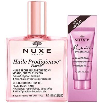 Nuxe Prodigieuse Florale 100ml + Hair Prodigieux S - Ulei pentru față și corp Nuxe Prodigieuse Florale 100ml + Hair Prodigieux S - Ulei pentru față și corp