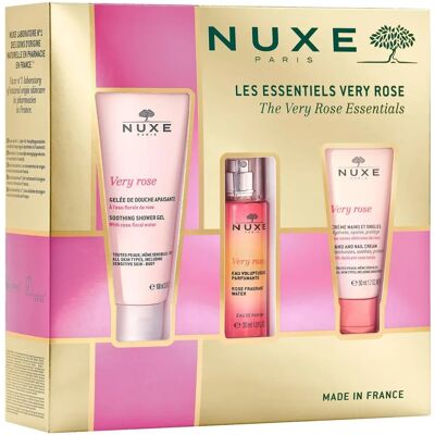Set de Regalo Nuxe Very Rose - Gel de Ducha, Agua Perfume y Crema de Manos Set de Regalo Nuxe Very Rose - Gel de Ducha, Agua Perfume y Crema de Manos