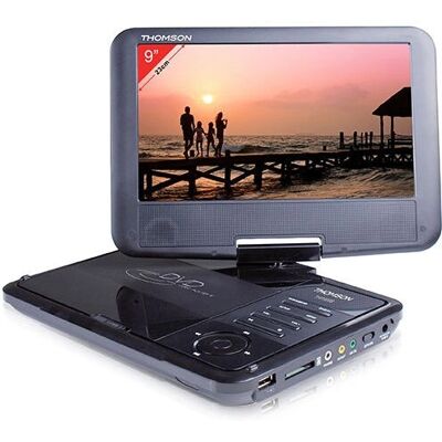 Lecteur DVD portable Thomson THP359 - Écran 9'' - USB/SD Lecteur DVD portable Thomson THP359 - Écran 9'' - USB/SD