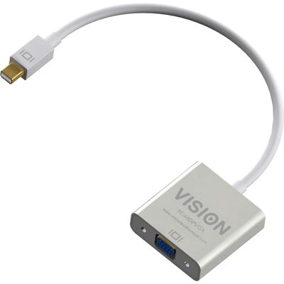 Vision TC-MDPVGA - Adaptateur vidéo - Mini DisplayPort vers VGA - 0.220m - Publicité Vision TC-MDPVGA - Adaptateur vidéo - Mini DisplayPort vers VGA - 0.220m - Publicité