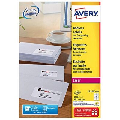 Avery L7162 Witte Laserlabels - Etikettenbladen Avery L7162 Witte Laserlabels - Etikettenbladen
