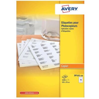 Etiquetas Autoadhesivas Rectangulares Blancas Avery DP165-100 - Etiquetas Etiquetas Autoadhesivas Rectangulares Blancas Avery DP165-100 - Etiquetas