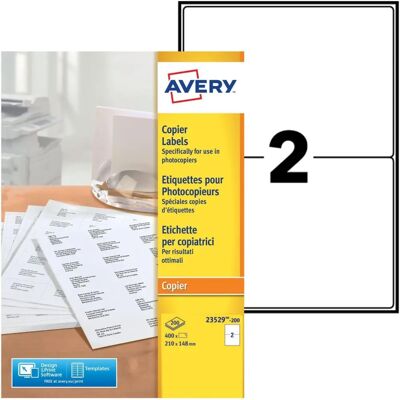 Avery 23529-200 Etichette Bianche - Etichette Avery 23529-200 Etichette Bianche - Etichette