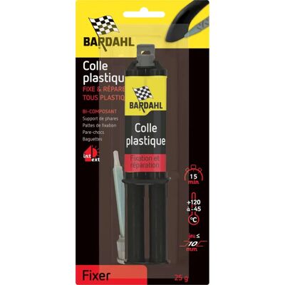 Colle Plastique Noire Bardahl 25g Bicomposant - Colle plastique Colle Plastique Noire Bardahl 25g Bicomposant - Colle plastique