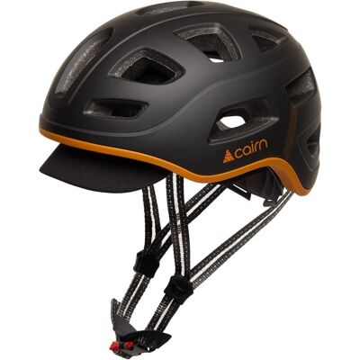 Casco Cairn Quartz LED USB - Nero Cognac - Leggero, Sicurezza, Ventilazione Casco Cairn Quartz LED USB - Nero Cognac - Leggero, Sicurezza, Ventilazione