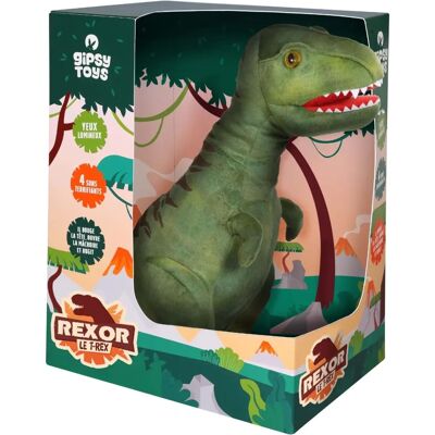 Peluches T-Rex de Gipsy Toys - 38cm - Vert - Publicité Peluches T-Rex de Gipsy Toys - 38cm - Vert - Publicité