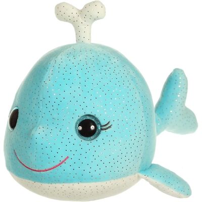 GIPSY Bella Bloo Friends Ballena de Peluche - 30cm - Turquesa con Brillantes GIPSY Bella Bloo Friends Ballena de Peluche - 30cm - Turquesa con Brillantes
