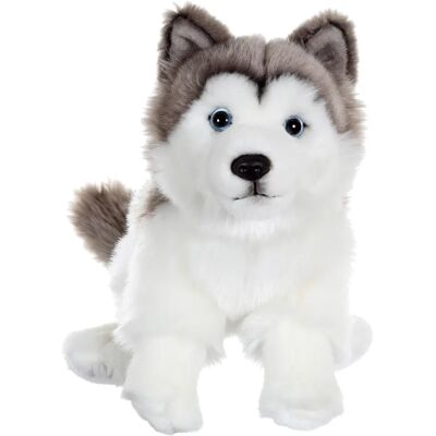 Muñeco de peluche Husky Gipsy Toys - 25cm - Gris y Blanco - Compañero Acogedor Muñeco de peluche Husky Gipsy Toys - 25cm - Gris y Blanco - Compañero Acogedor