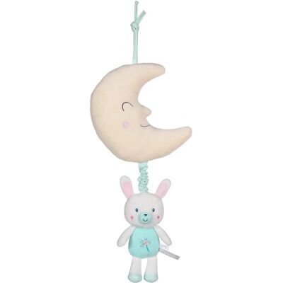 Gipsy Toys - Boîte à Musique en Peluche - Lune & Lapin - 32cm - Intérieur - Publicité Gipsy Toys - Boîte à Musique en Peluche - Lune & Lapin - 32cm - Intérieur - Publicité