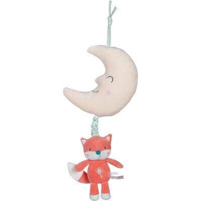 Gipsy Toys - Pluche Muziekdoos met Vos en Maan - 32cm - Oranje Gipsy Toys - Pluche Muziekdoos met Vos en Maan - 32cm - Oranje
