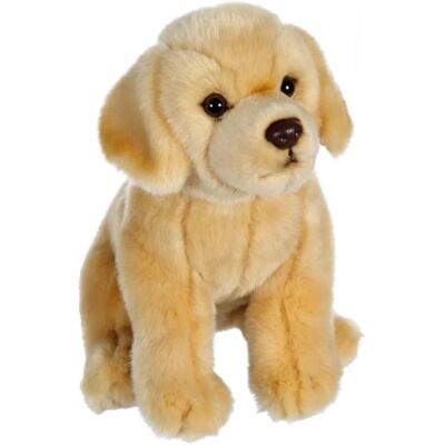 Gipsy Toys - Gele Labrador Pluche Speelgoed - Realistische Zittende Hond - 25cm Gipsy Toys - Gele Labrador Pluche Speelgoed - Realistische Zittende Hond - 25cm