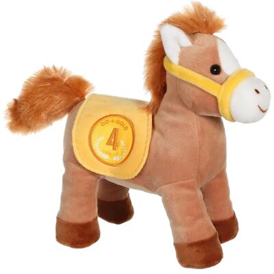 Gipsy Toys - Race Poneez Sonore N°4 - 22cm - Marron et Jaune - Poney Jouet - Publicité Gipsy Toys - Race Poneez Sonore N°4 - 22cm - Marron et Jaune - Poney Jouet - Publicité