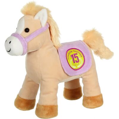 Gipsy Toys - Race Poneez Sonore N°15 - 22cm - Beige - Caballo de juguete Gipsy Toys - Race Poneez Sonore N°15 - 22cm - Beige - Caballo de juguete