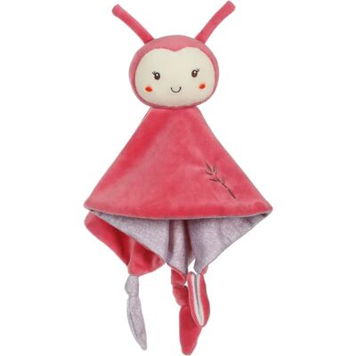 Gipsy Toys Carré Doudou bambusowa biedronka - 24 cm Różowa - Doudou Gipsy Toys Carré Doudou bambusowa biedronka - 24 cm Różowa - Doudou