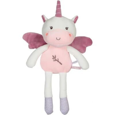 Gipsy Toys Pantin licorne en bambou - 24 cm Peluche rose - Publicité Gipsy Toys Pantin licorne en bambou - 24 cm Peluche rose - Publicité