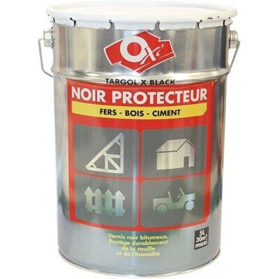 Durieu Targol X Noir Vernis brillant bitumineux - Protège métal, ciment, bois - Publicité Durieu Targol X Noir Vernis brillant bitumineux - Protège métal, ciment, bois - Publicité