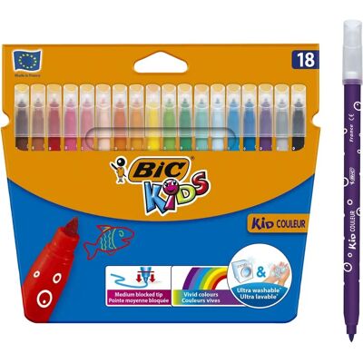 BIC Penna a Feltro Assortite - Punta Media BIC Penna a Feltro Assortite - Punta Media