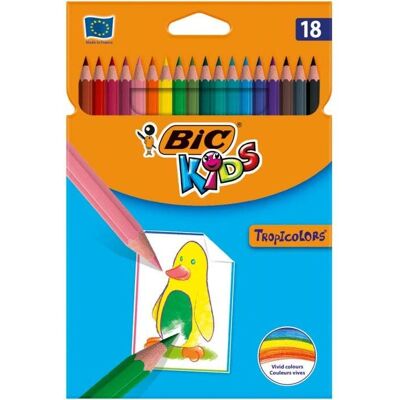 BIC Tropicolors Meerkleurige 18 stiften - Kleurpotloden BIC Tropicolors Meerkleurige 18 stiften - Kleurpotloden