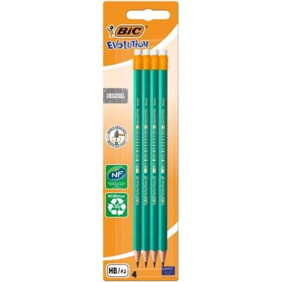 BIC Evolution Grafiittikynä - 4 kpl. BIC Evolution Grafiittikynä - 4 kpl.