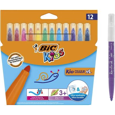 Bic Kids Markers XL - 12 Kleuren Bic Kids Markers XL - 12 Kleuren