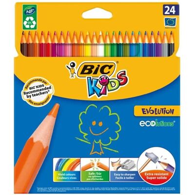 BIC Buntstifte Verschiedene Farben - 24 Stück BIC Buntstifte Verschiedene Farben - 24 Stück