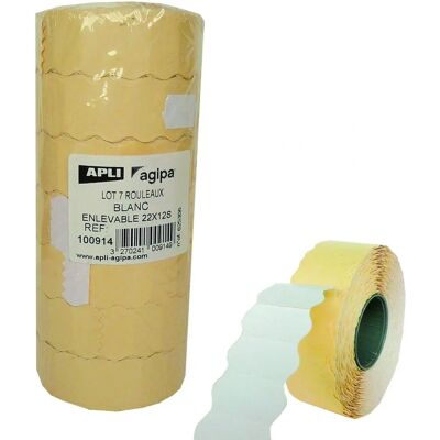 Apli Modell - Vit Etikettband - 22x12mm - Etikettband Apli Modell - Vit Etikettband - 22x12mm - Etikettband