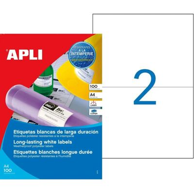 Apli Modell - Wetterfeste Polyesteretiketten - 210 x 148,5 mm Apli Modell - Wetterfeste Polyesteretiketten - 210 x 148,5 mm