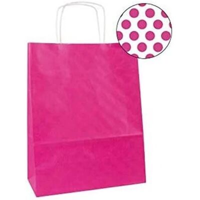Sacs Cadeau Kraft Fuchsia Agipa - 50 Pièces, 35x16x40cm - Publicité Sacs Cadeau Kraft Fuchsia Agipa - 50 Pièces, 35x16x40cm - Publicité