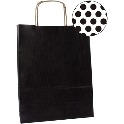 APLI Kraft Paper Bag - 50 pcs Medium - Black APLI Kraft Paper Bag - 50 pcs Medium - Black