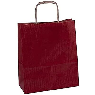 Borsa in carta kraft rossa Agipa - 180x210mm - Sacchetto shopping Borsa in carta kraft rossa Agipa - 180x210mm - Sacchetto shopping