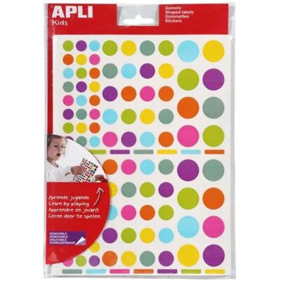 APLI KIDS - Gommettes 2080 - 20 mm - gommettes repositionnables - Publicité APLI KIDS - Gommettes 2080 - 20 mm - gommettes repositionnables - Publicité