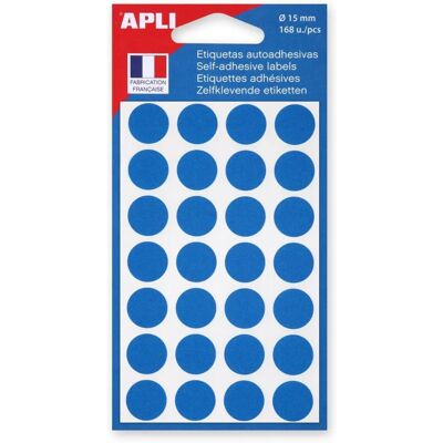 APLI Blaue Signalpunkte - 15mm Durchmesser, Packung 168 APLI Blaue Signalpunkte - 15mm Durchmesser, Packung 168