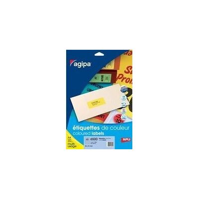 Agipa - Etichette colorate - 190x38mm - Multicolor - Etichette Agipa - Etichette colorate - 190x38mm - Multicolor - Etichette