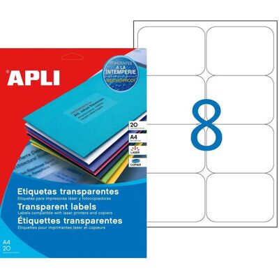 Apli Wasserfeste Etiketten - 99,1x67,7mm - 160 Stück Apli Wasserfeste Etiketten - 99,1x67,7mm - 160 Stück