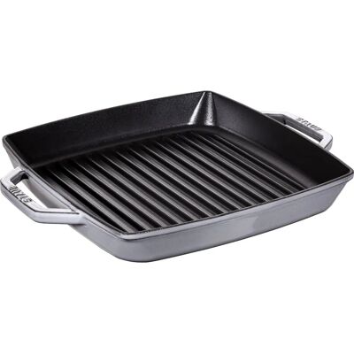 Padella grill in ghisa quadrata Staub - 33cm - Grafite - Padella per griglia Padella grill in ghisa quadrata Staub - 33cm - Grafite - Padella per griglia