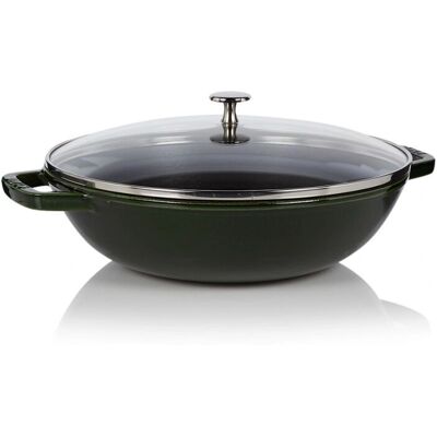 Staub 1312923 Koekenpan Wok - Gietijzer, 30cm, Zwart Staub 1312923 Koekenpan Wok - Gietijzer, 30cm, Zwart